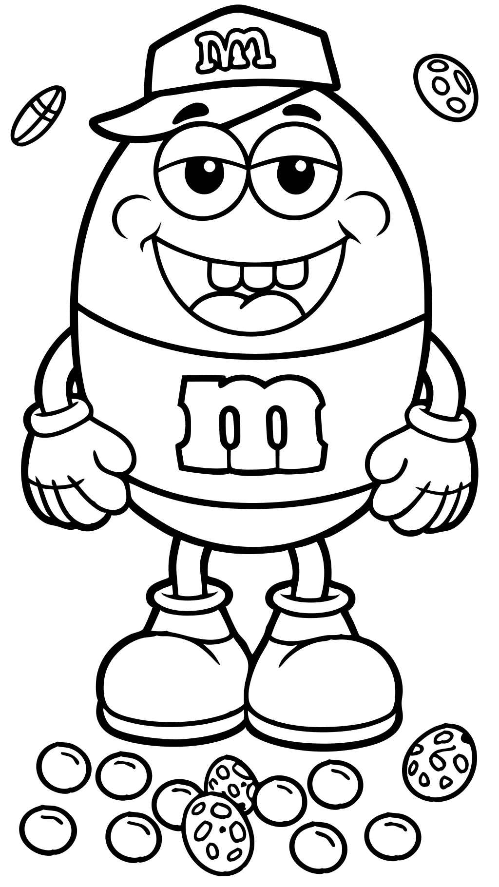 m&m coloring pages